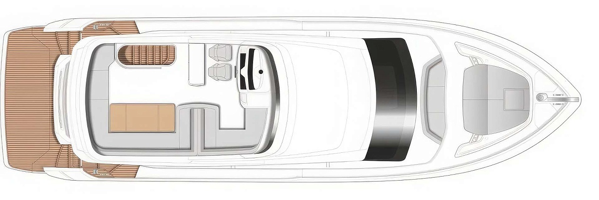 Аренда яхты Princess F55 Risa на Пхукете - верхней палубы
